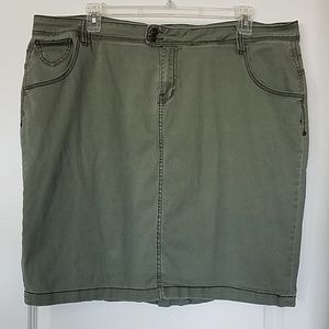 Army Green 24 Lane Bryant skirt